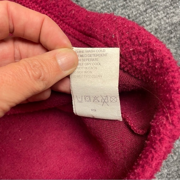 COLUMBIA Women’s Pink Full Zip Fleece sweater size: Medium - Picture 6 of 8